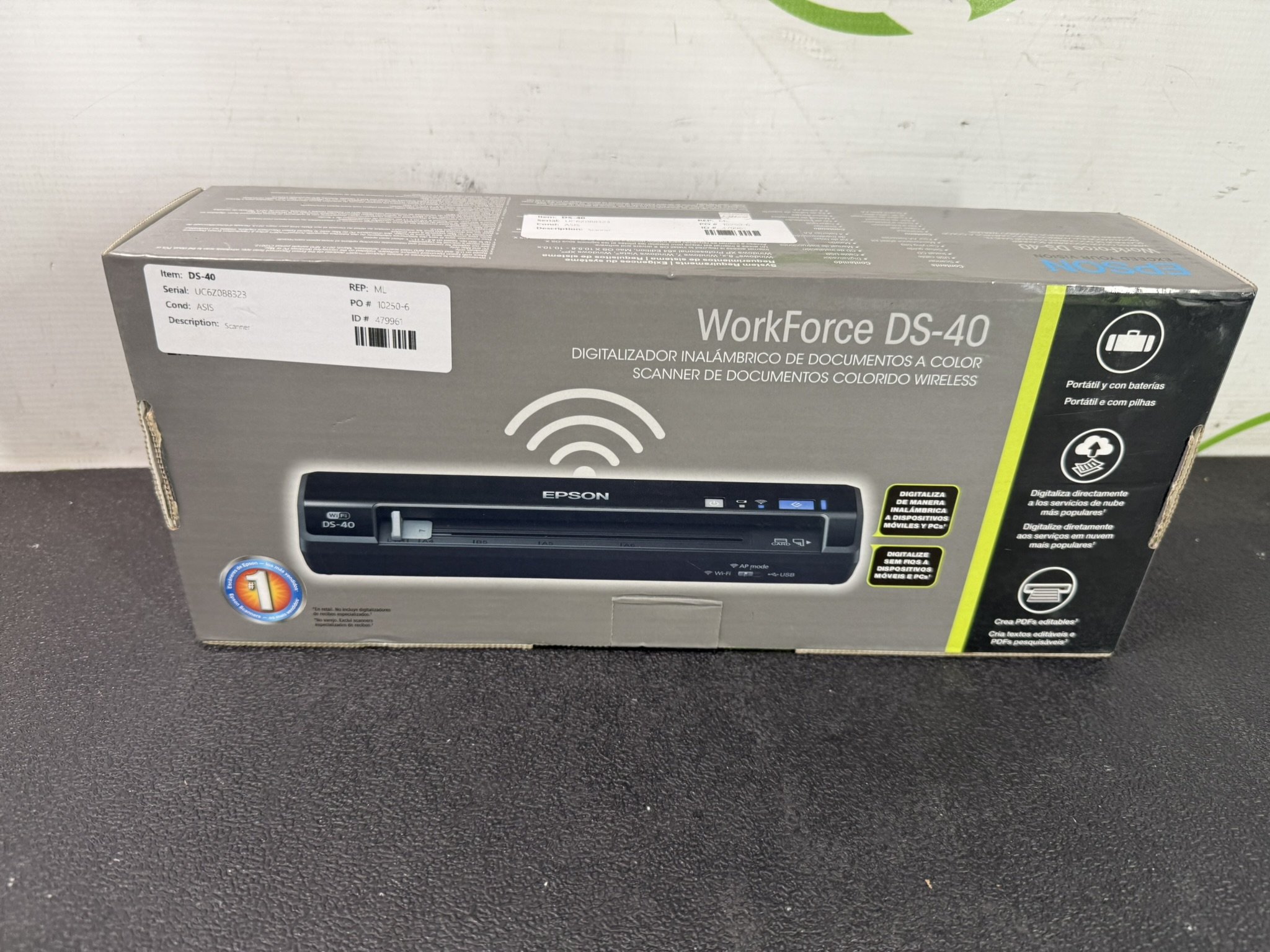 Buy NEW Epson WorkForce DS-40 Portable Wireless Color Document