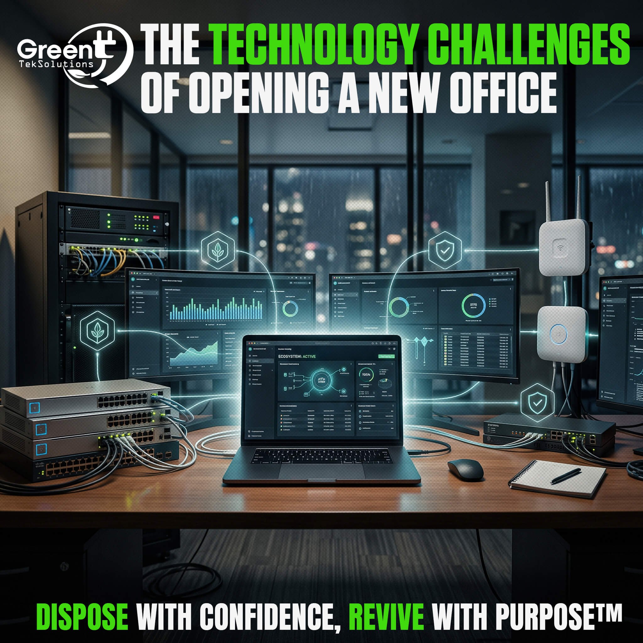 New Office Technology Challenges | GreenTek Solutions