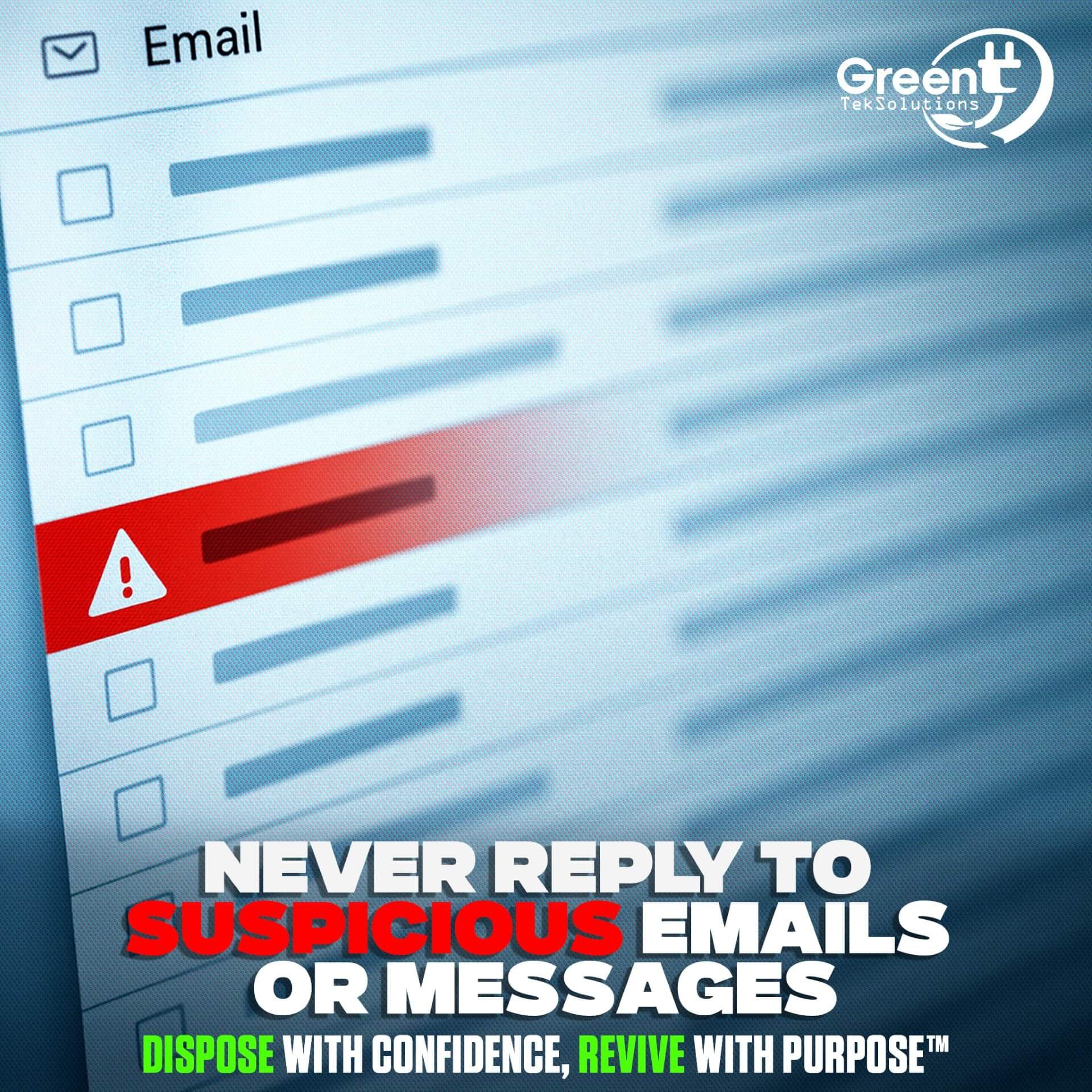 Don’t Reply to Suspicious Emails or Messages