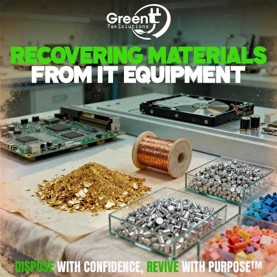 Recovering Materials from IT Equipment | GreenTek Solutions