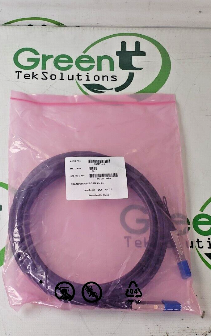 Buy Netapp 112-00576+B0 X66211A-5 100Gbe QSFP-QSFP CU 5