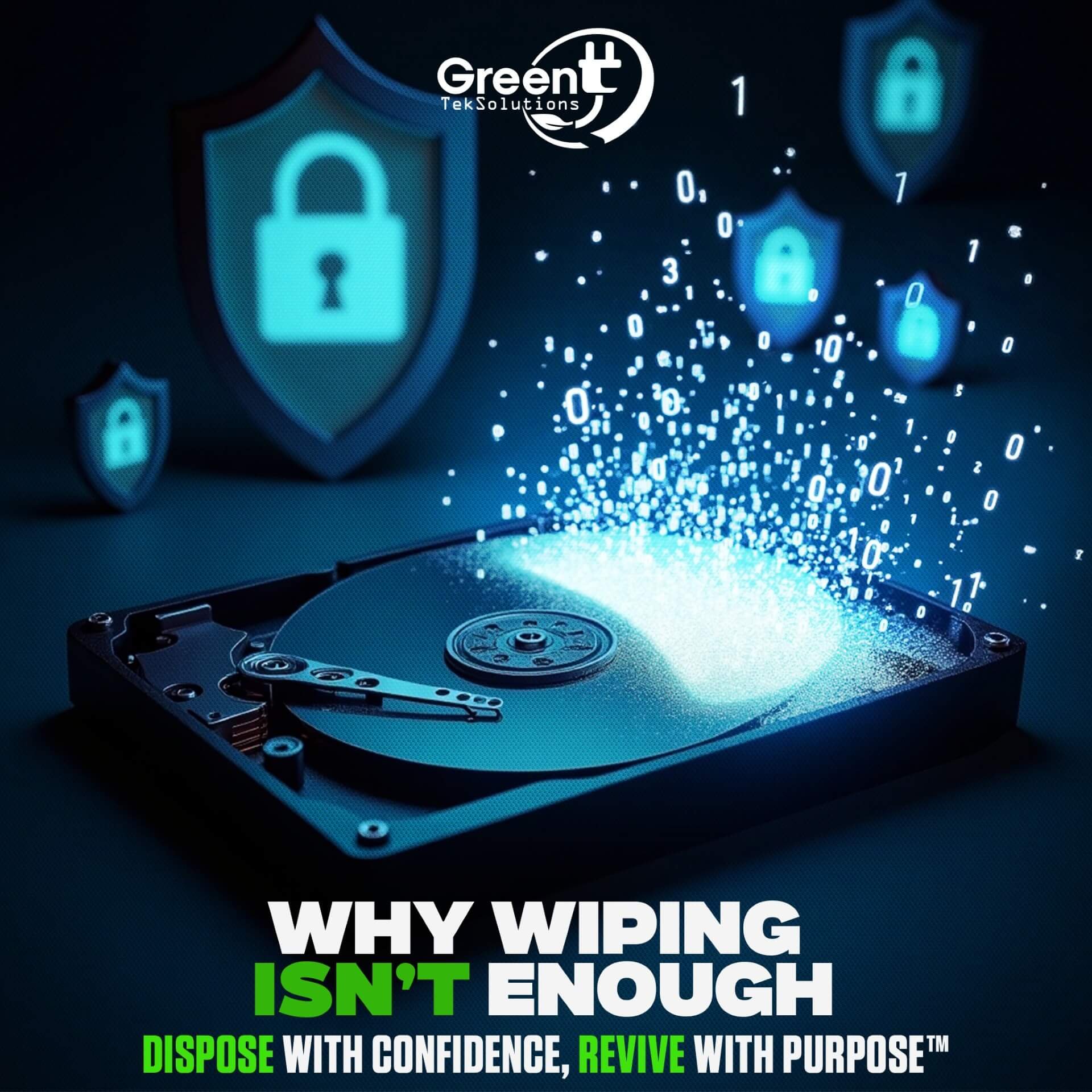 Data Security in ITAD: Why Data Wiping Isn’t Enough | GreenTek Solutions