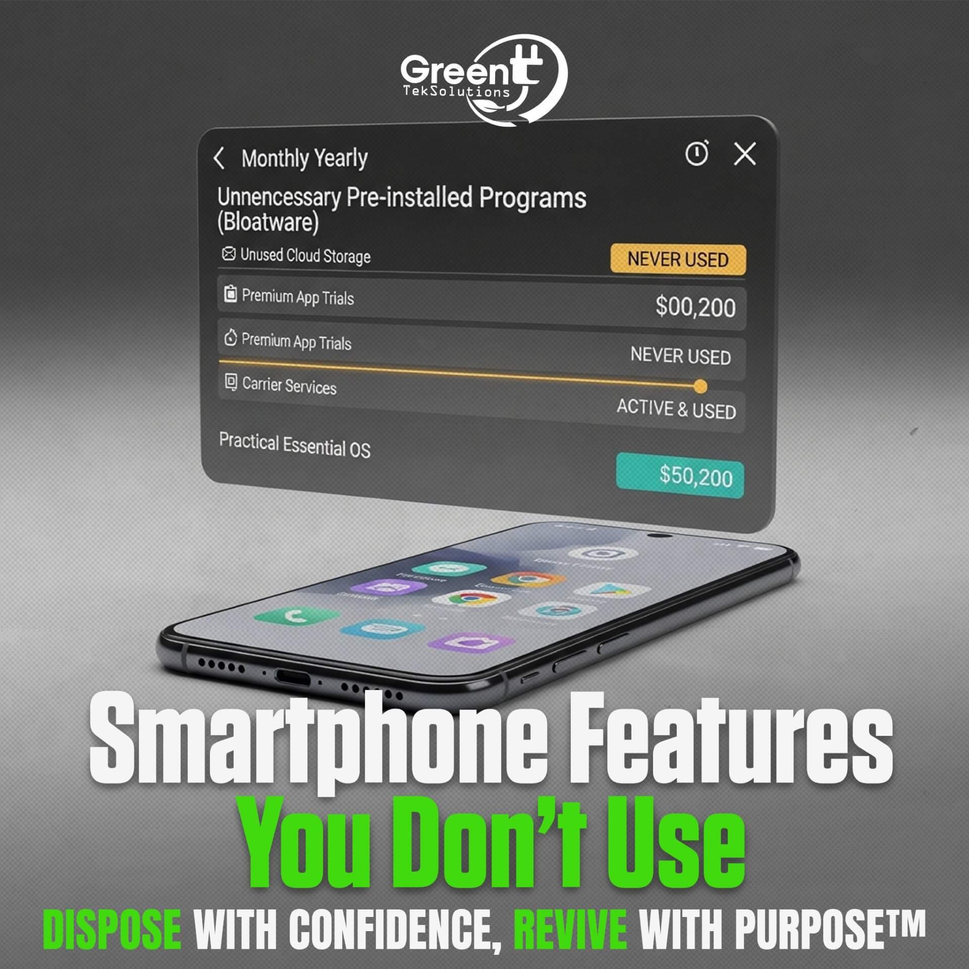 Smartphone Features You Don’t Use (But Still Pay For) | GreenTek Solutions