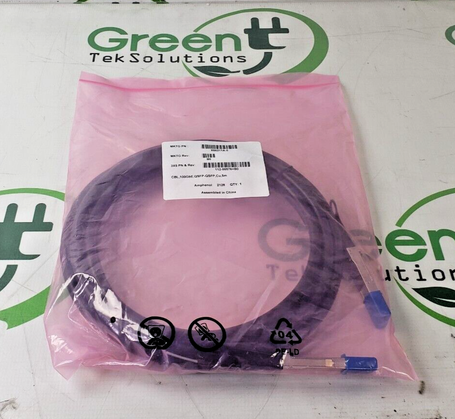 Buy Netapp 112-00576+B0 X66211A-5 100Gbe QSFP-QSFP CU 5
