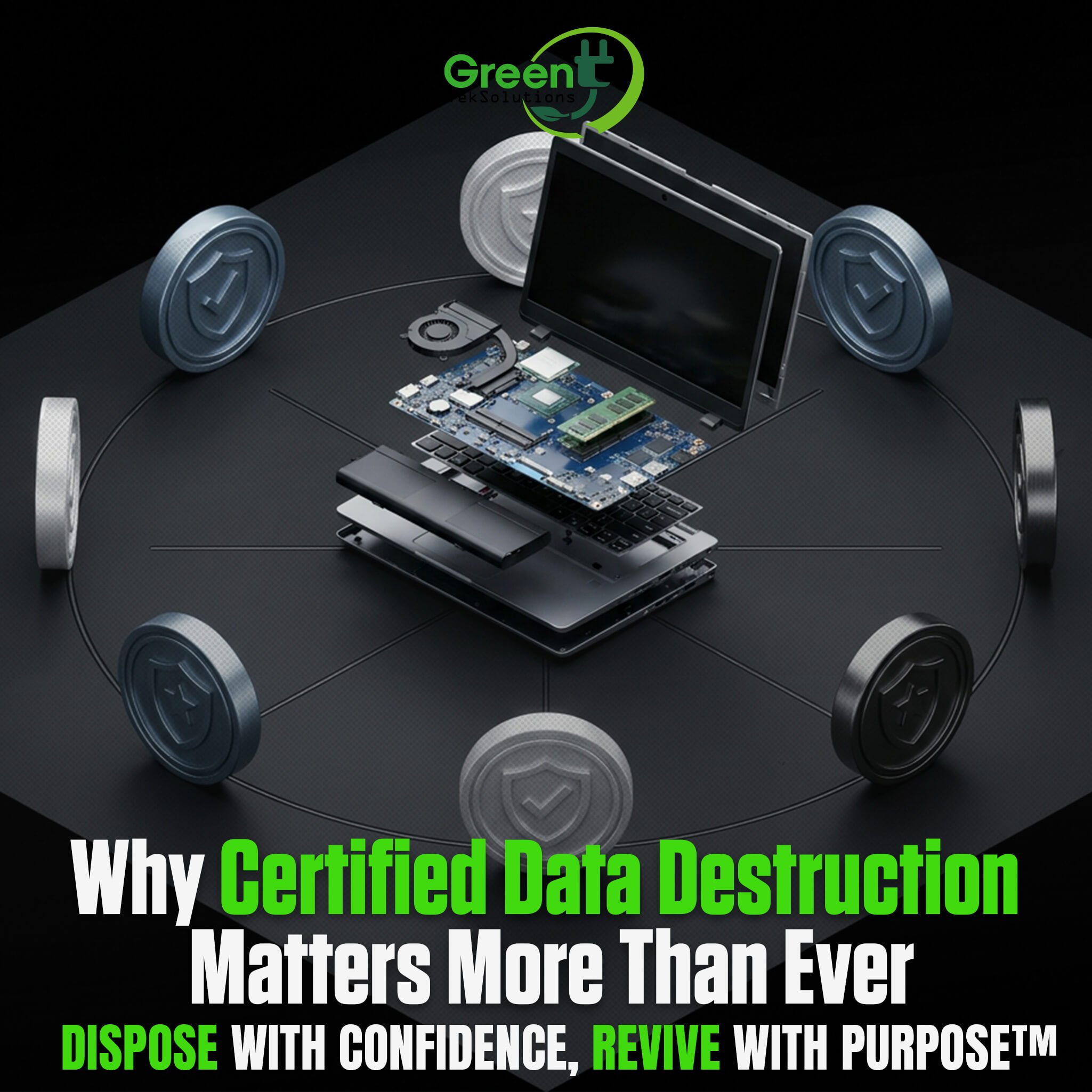 Why Certified Data Destruction Matters More Than Ever | GreenTek Solutions